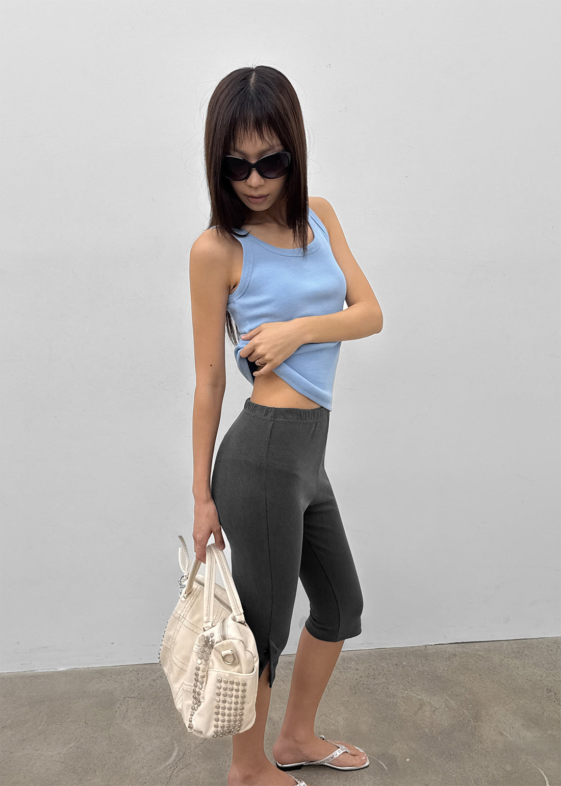 U-NECK RIBBED TANK - 7 COLORS 1