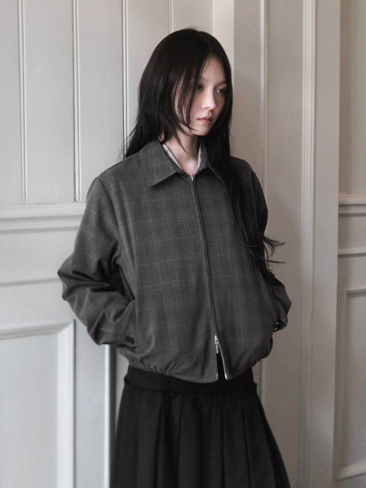 BINDER MONO-CHECK BLOUSON JACKET