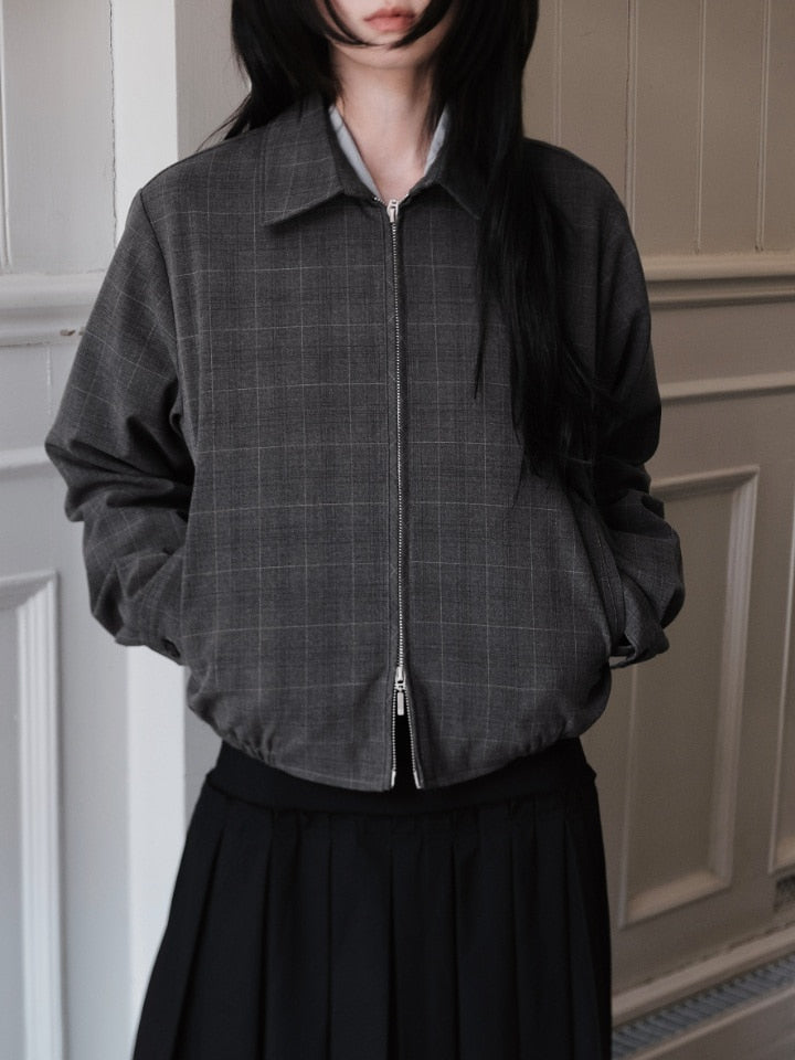 BINDER MONO-CHECK BLOUSON JACKET