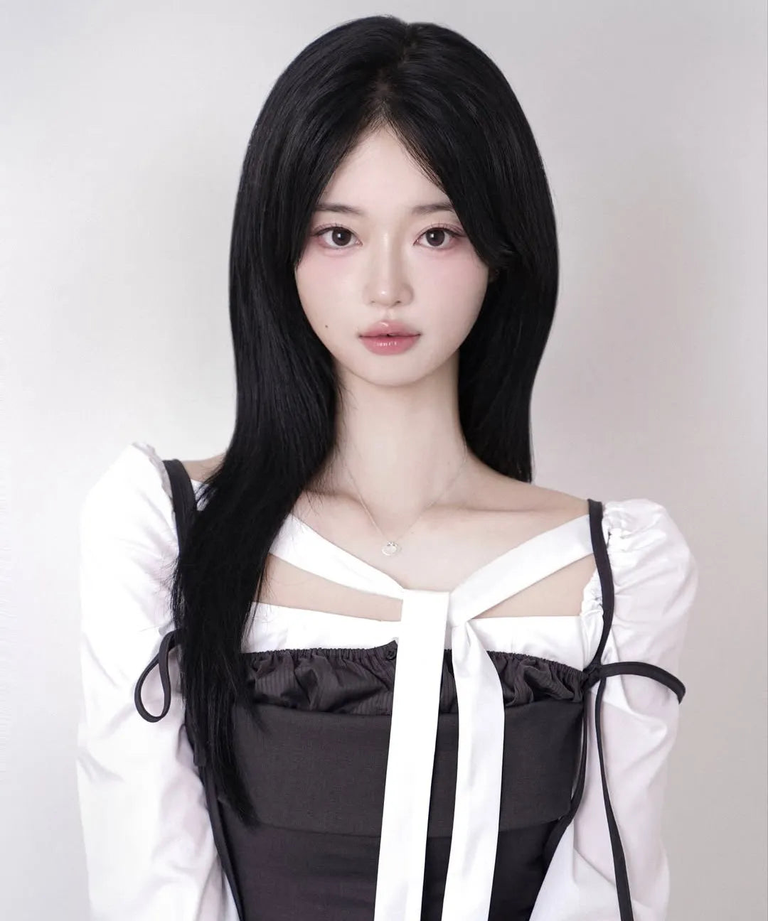 HEART RIBBON TOP charcoal