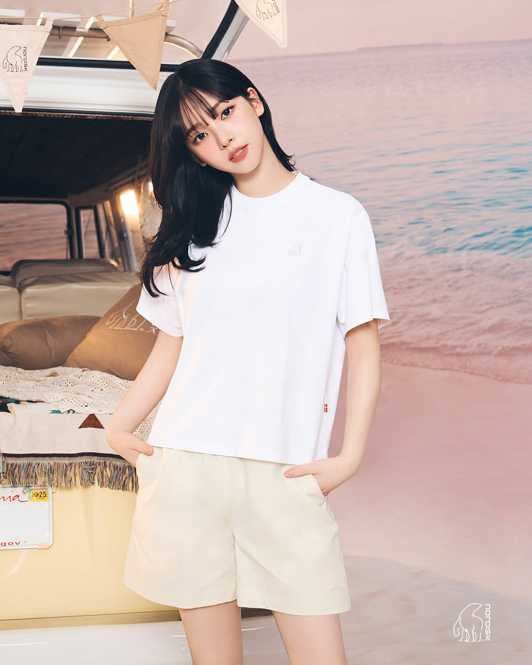 SORONA POLAR BEAR GRAPHIC TEE - 3 COLORS #KARINA同款!