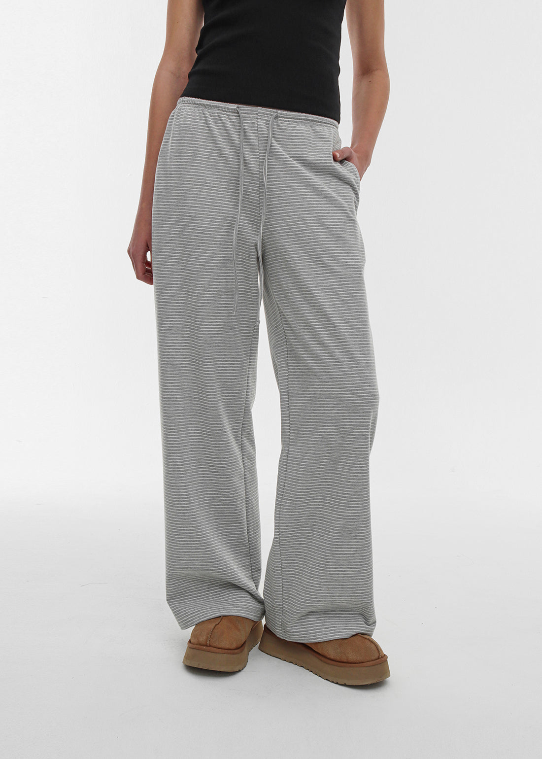 STRIPE WIDE BANDED PANTS - 3 COLORS 1