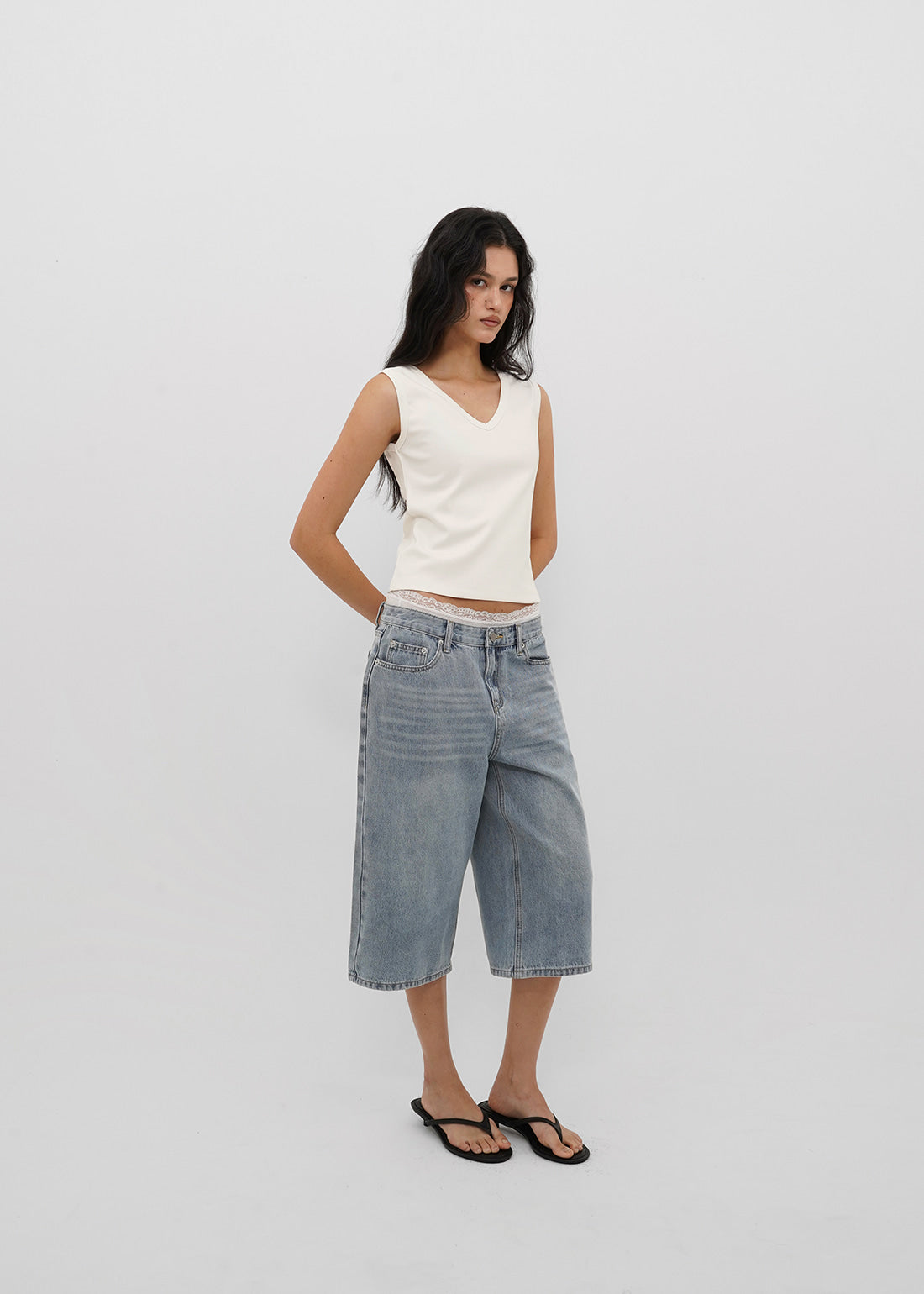 SUMMER WASHING BERMUDA JEANS 6