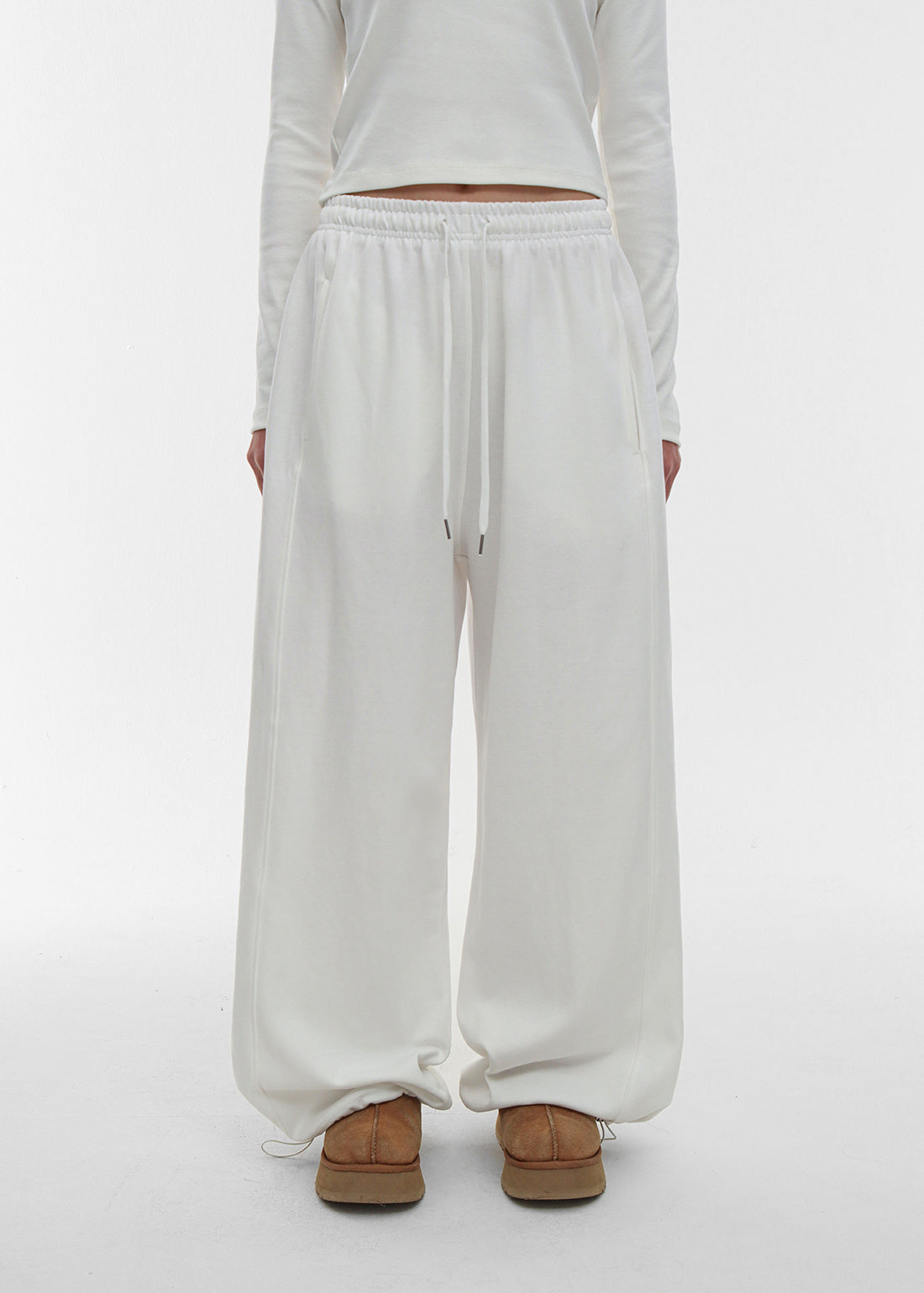 AIR SWEAT WIDE TWO-WAY BANDED PANTS - 7 COLORS 2