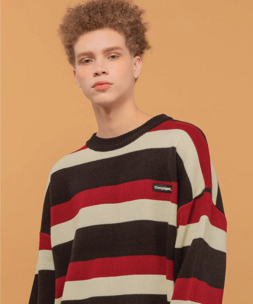 WAPPEN LOGO MIX SWEATER - 3 COLORS CREAM