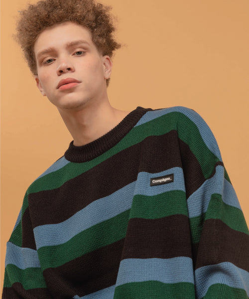 WAPPEN LOGO MIX SWEATER - 3 COLORS SKY BLUE