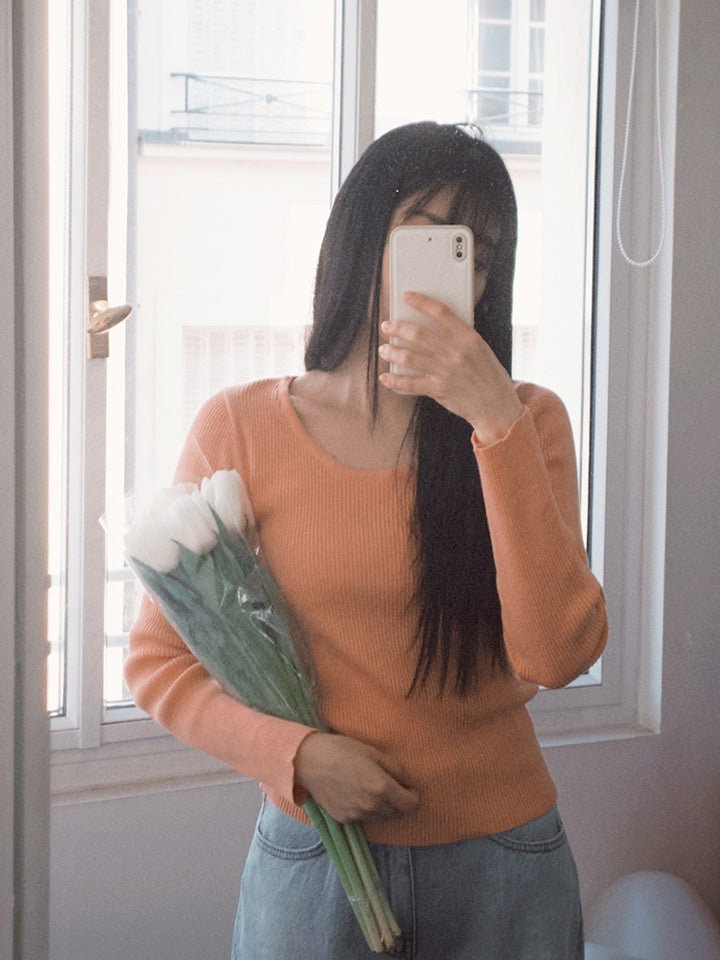 BAMBOO SOFT SLIM-FIT RIBBED KNIT PASTEL - 4 COLORS