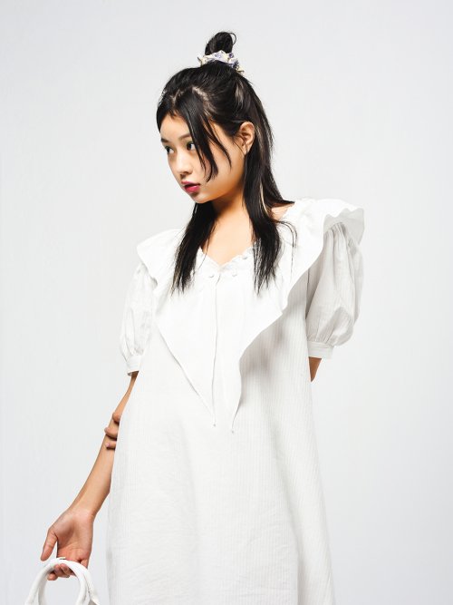 DRESS [] - 2 COLORS WHITE