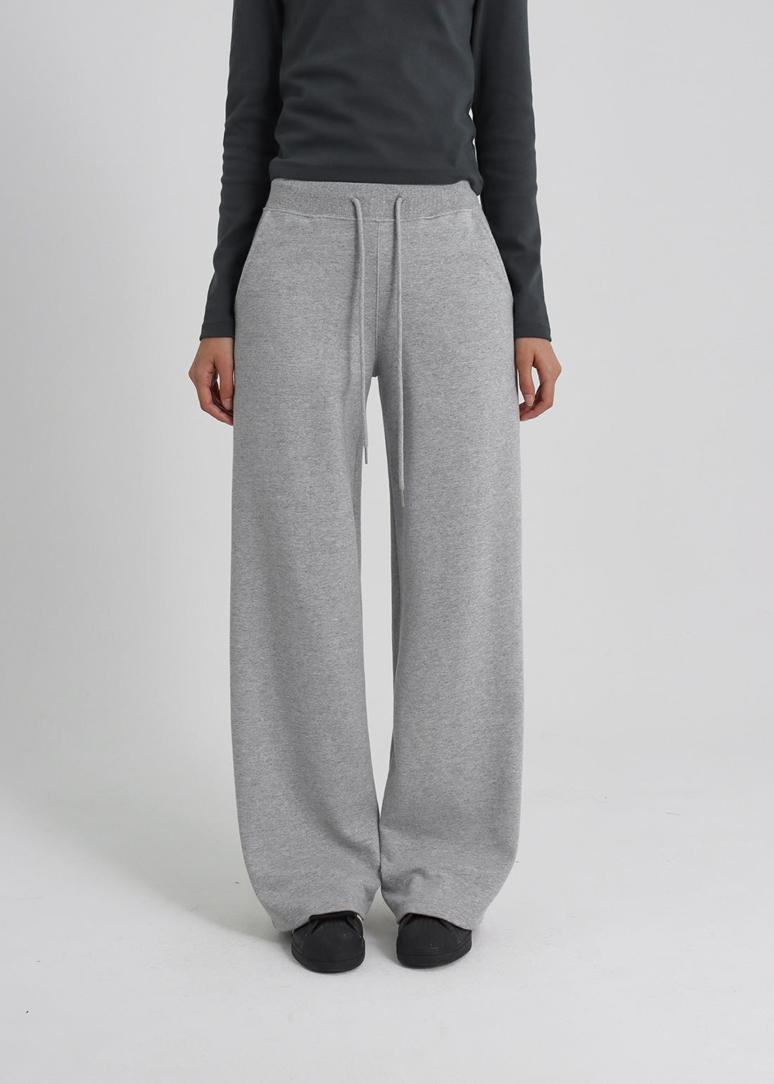LIGHT SWEAT STRAIGHT BANDED PANTS - 3 COLORS 2