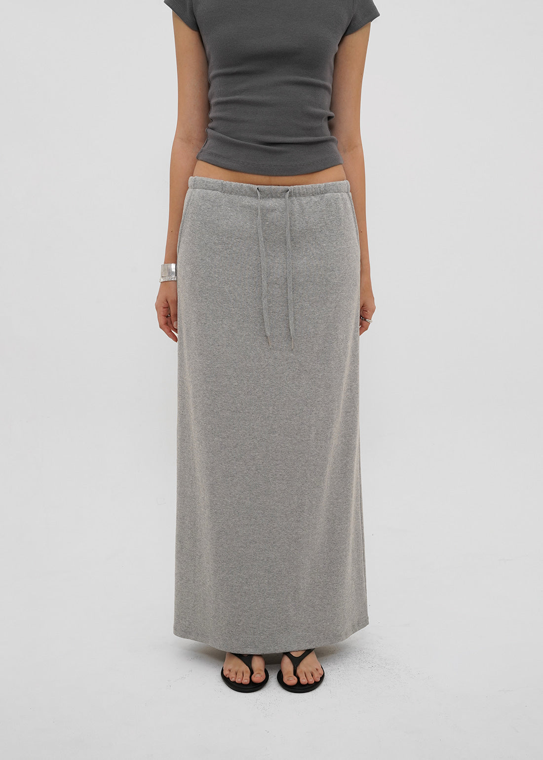 STANDARD BANDED LONG SKIRT - 4 COLORS 2