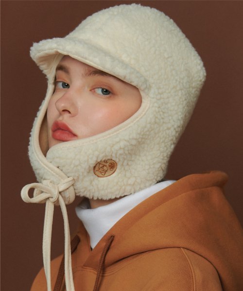 FLEECE EARFLAP TROOPER - 2 COLORS CREAM
