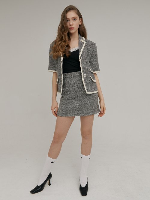 SKIRT [] - 2 COLORS BLACK