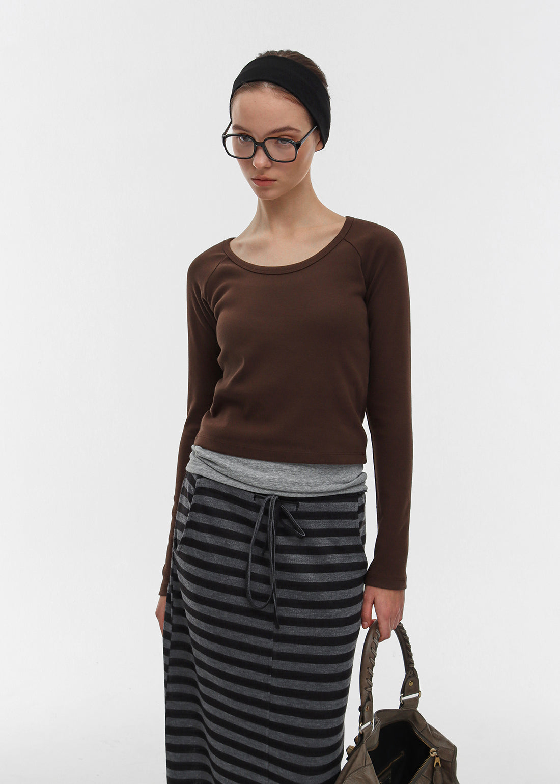 STANDARD RAGLAN U-NECK LONG SLEEVE TEE - 4 COLORS 2