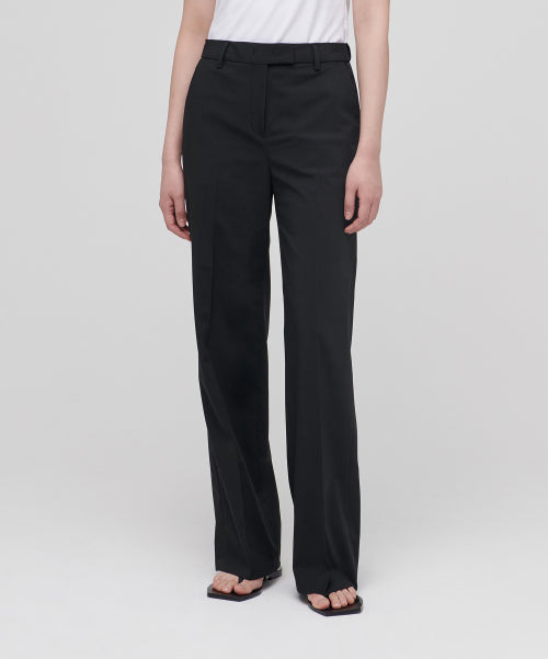 WIDE HIDDEN BANDING SLACKS - 2 COLORS BLACK