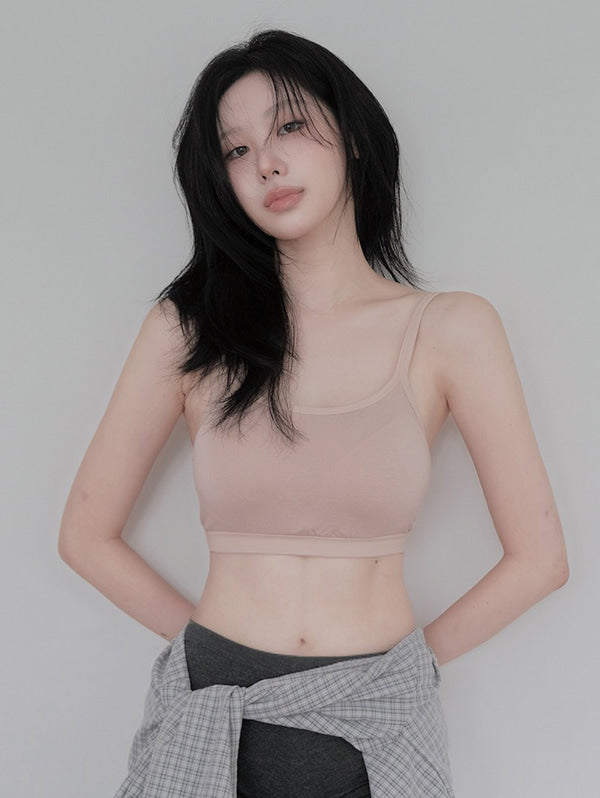 SOFT COOL BUILT-IN BRA TOP - 3 COLORS