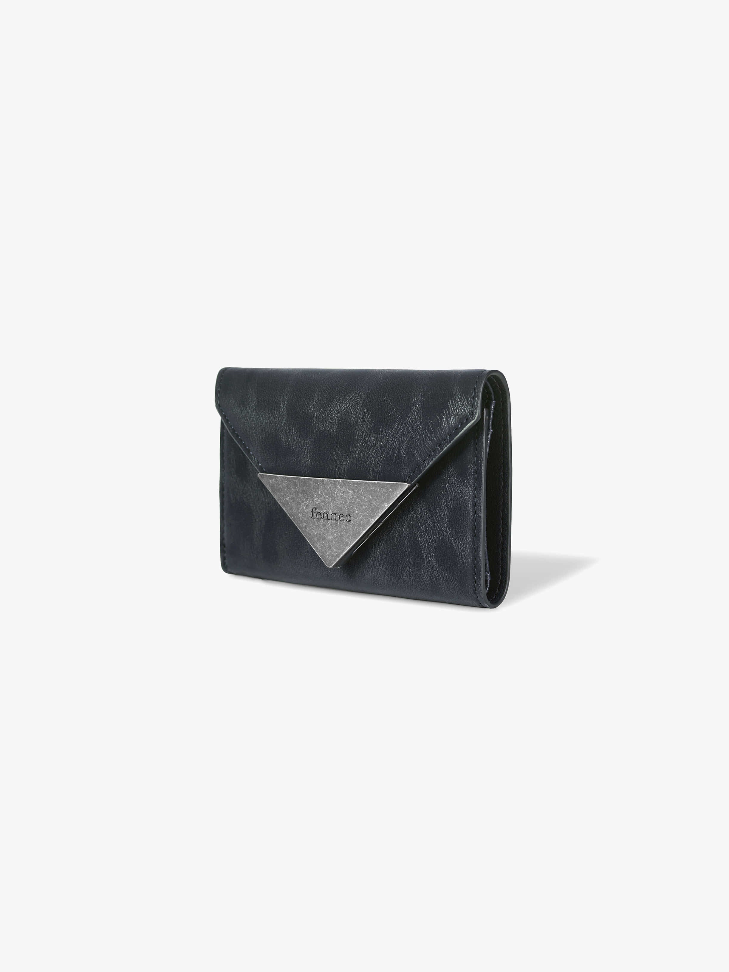MATT TRIANGLE WALLET - LEOPARD NAVY