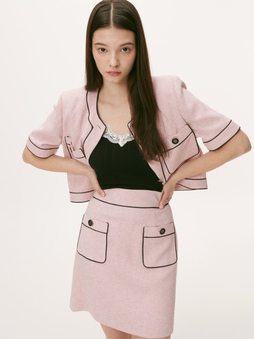 SKIRT [BLACK] - 2 COLORS PINK
