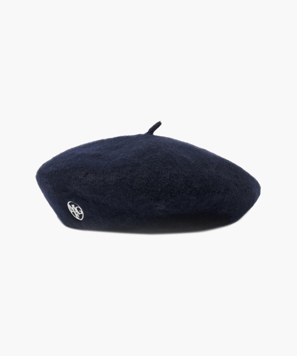 CIRCLE LOGO EMBROIDERY WOOL BERET- 2 colors #高允真同款!