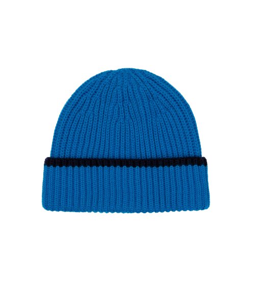 MARITHE KNIT SHORT BEANIE - 3 COLORS BLUE