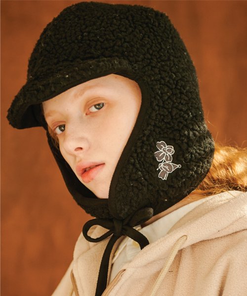 TROOPER FLEECE EARFLAP - 2 COLORS BLACK