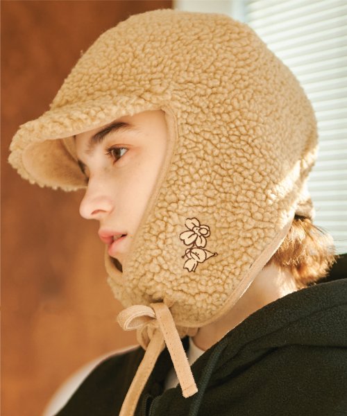 TROOPER FLEECE EARFLAP - 2 COLORS BEIGE