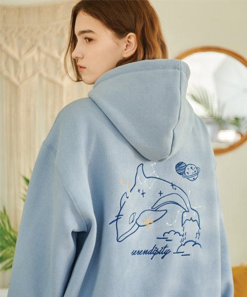 TEE EMBROIDERY HOOD - 2 COLORS GREY