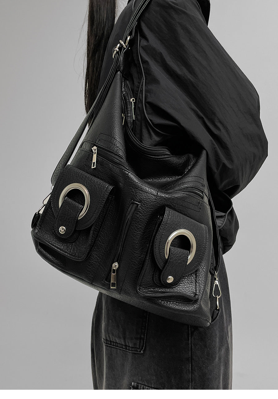 Kiken Two Circle Shoulder Backpack - 2 colors