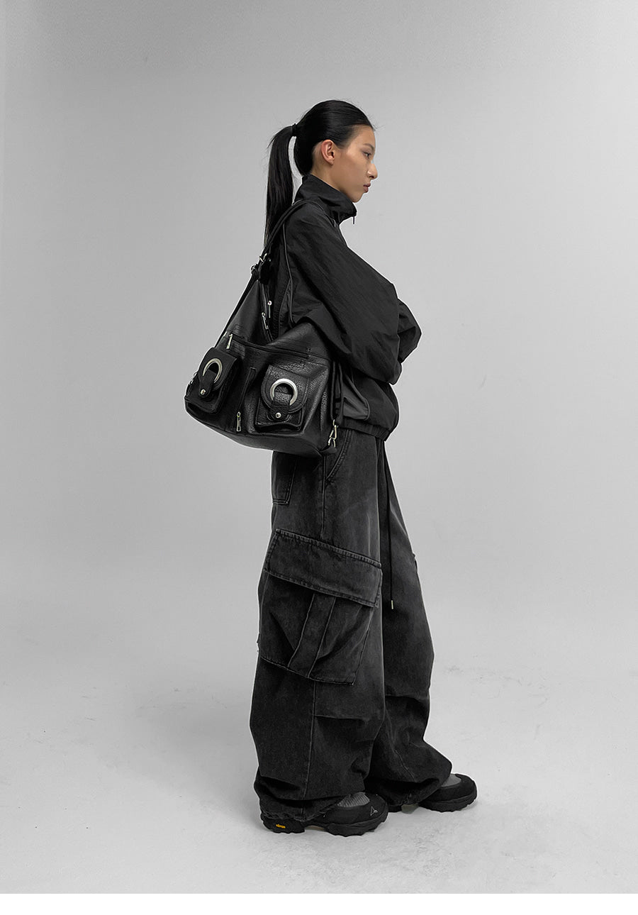 Kiken Two Circle Shoulder Backpack - 2 colors