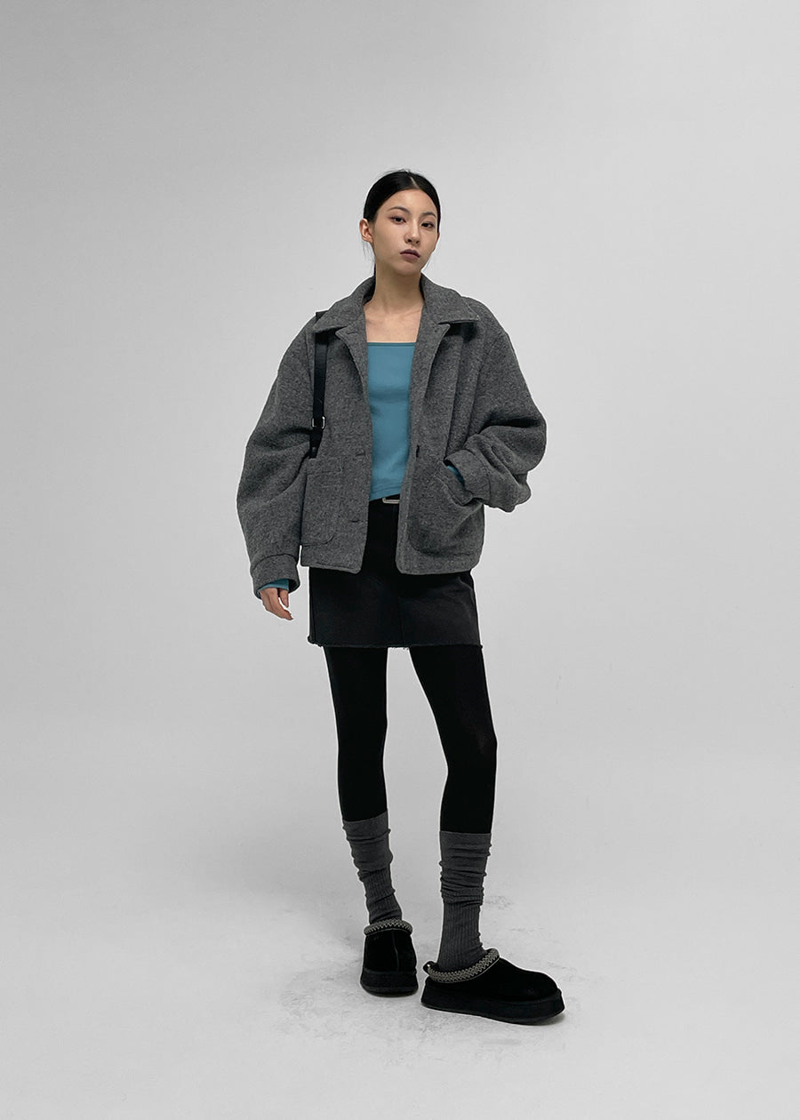 Anoet Pocket Leather Shoulder Bag - 2 colors