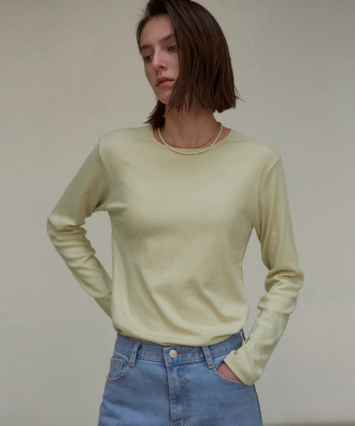 ESSENTIAL ROUND TOP #徐睿知同款! - 6 COLORS AS SHOWN