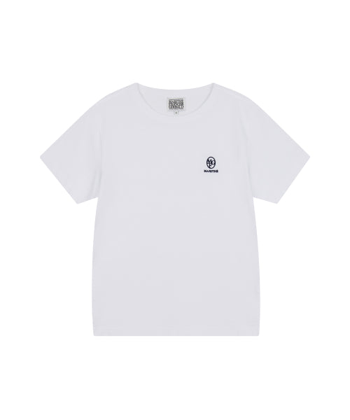 W EMBROIDERY LOGO TEE - 3 COLORS WHITE