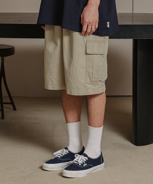 GIANT FIT STONE CARGO SHORTS - 4 COLORS OLIVE