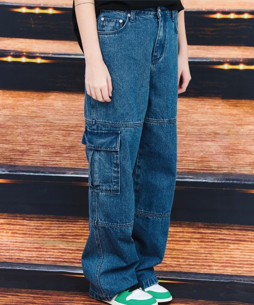CARPENTER CARGO PANTS - 3 COLORS BLUE