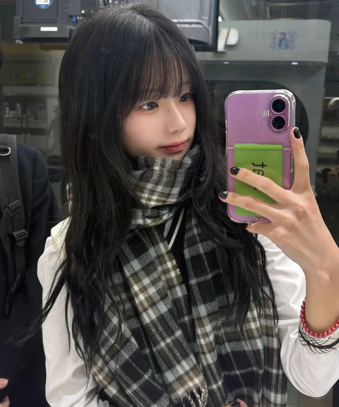 Basic Knit Check Muffler - 32 Colors