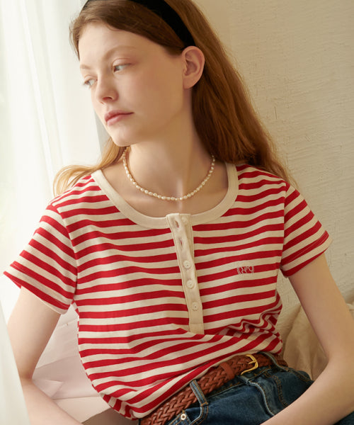 HENRYNECK HALF T SHIRT - 5 COLORS AS SHOWN