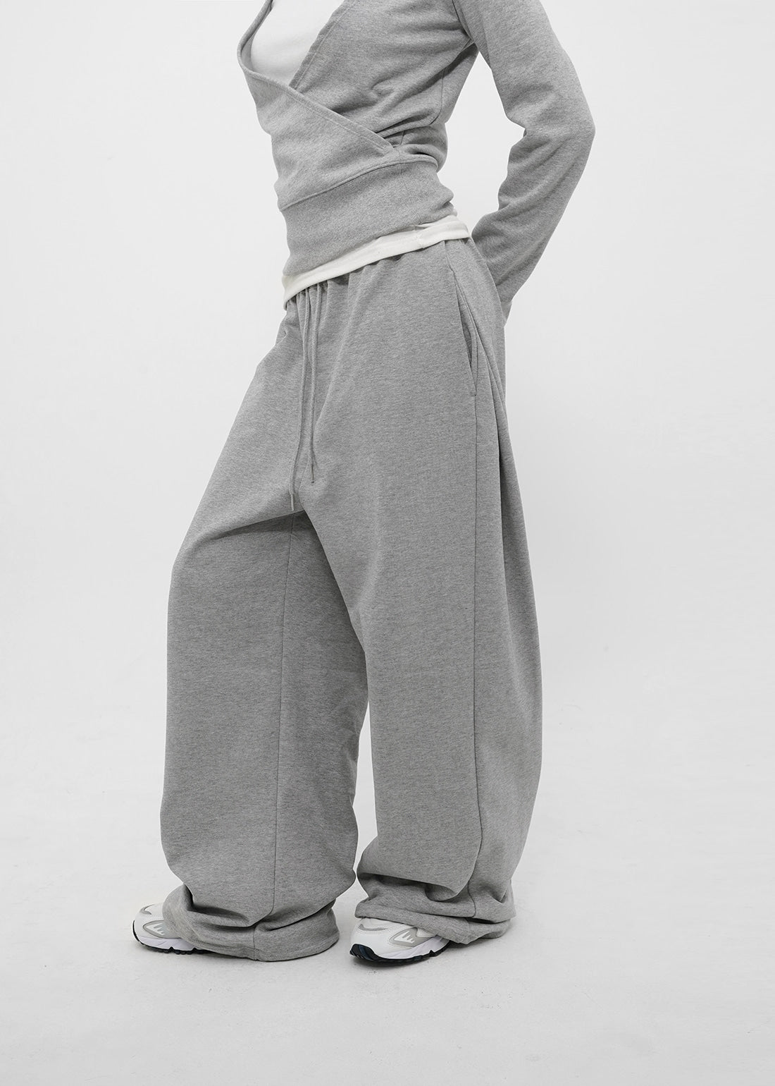 MID SWEAT FOLDING TWO-WAY PANTS - 4 COLORS 9