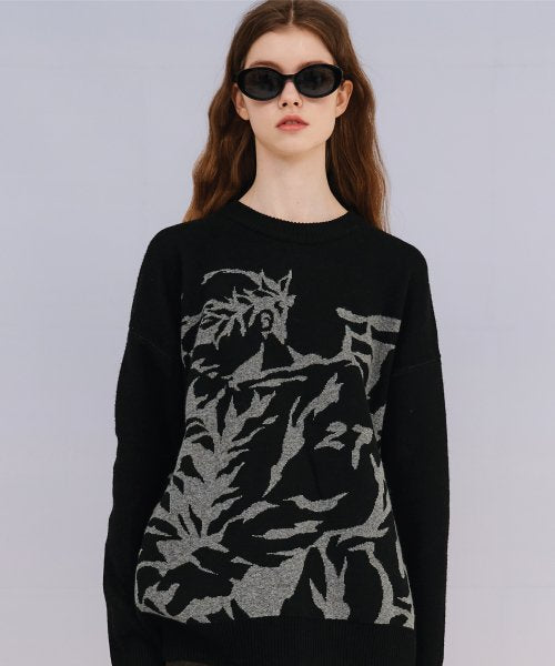 1936 BERLIN PULLOVER KNIT - 2 COLORS BLACK