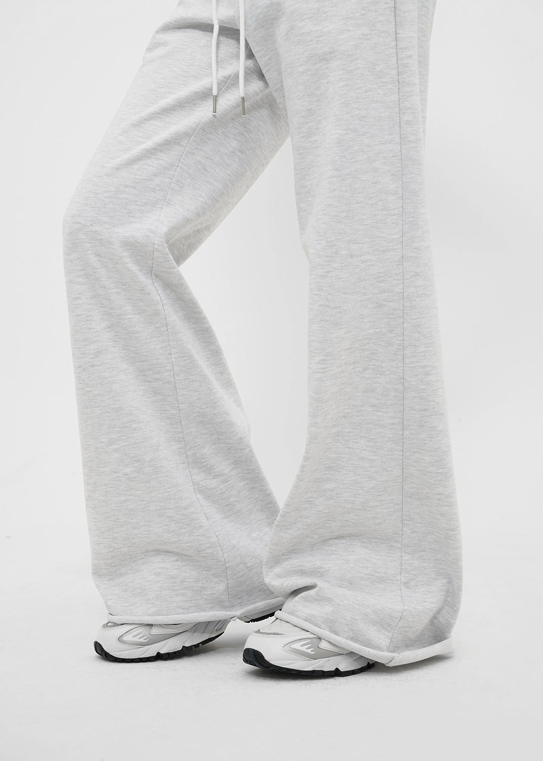 MID SWEAT CUTTING BOOTCUT PANTS - 3 COLORS 4