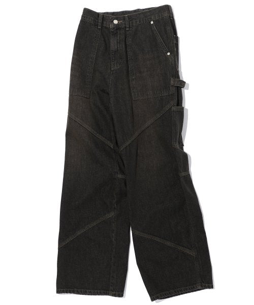 PANEL CARPENTER PANTS - 2 COLORS BROWN