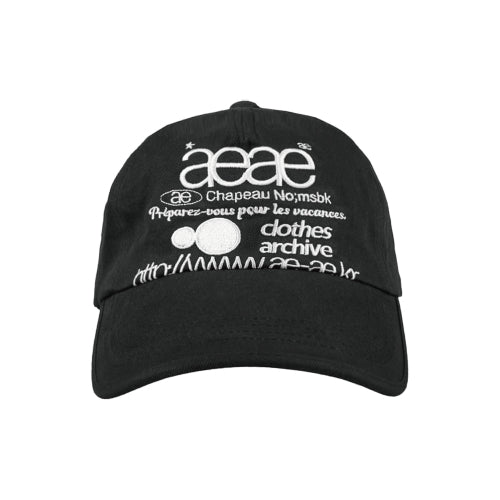 WEB LOGO 5PANNEL CAP - 4 COLORS BLACK