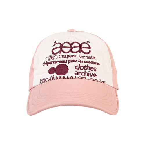 WEB LOGO 5PANNEL CAP - 4 COLORS PINK