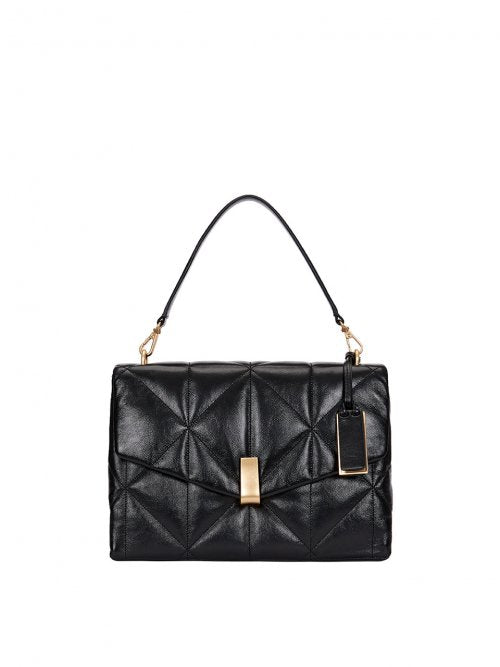 MARGOT GLAM SATCHEL BAG BLACK