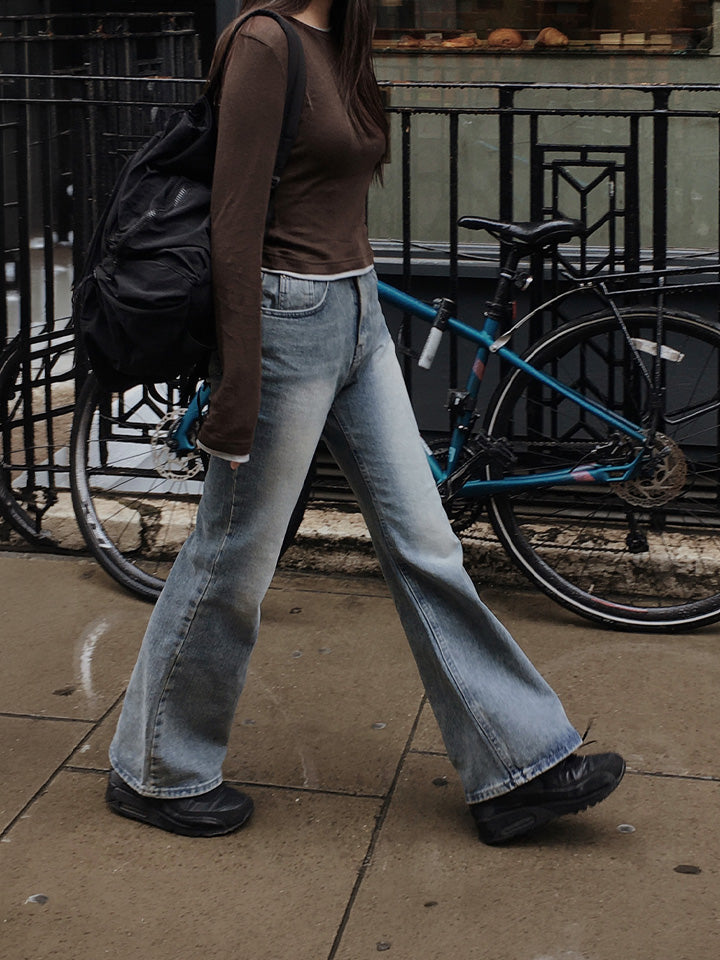 OUR MUTE SEMI-BOOTCUT DENIM PANTS - 3 COLORS