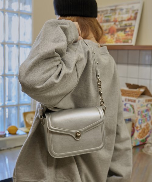 AMBER SILVER SHOULDER BAG SILVER
