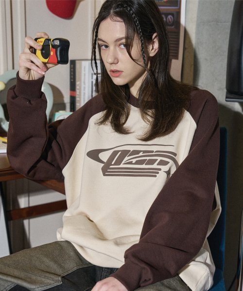 LOGO RAGLAN SWEATSHIRT - 2 COLORS BROWN