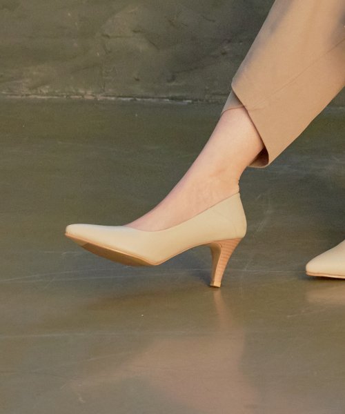 5/ SIDE HEEL PUMPS - 3 COLORS BLACK