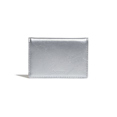 CRINKLE SOFT CARD CASE COOL - 10 COLORS SILVER