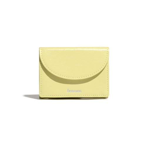 CRINKLE HALFMOON MINI WALLET - 6 COLORS LEMON