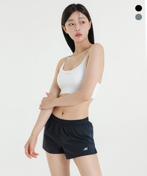 AIR COOLING RUNNING SHORTS - 2 COLORS BLACK