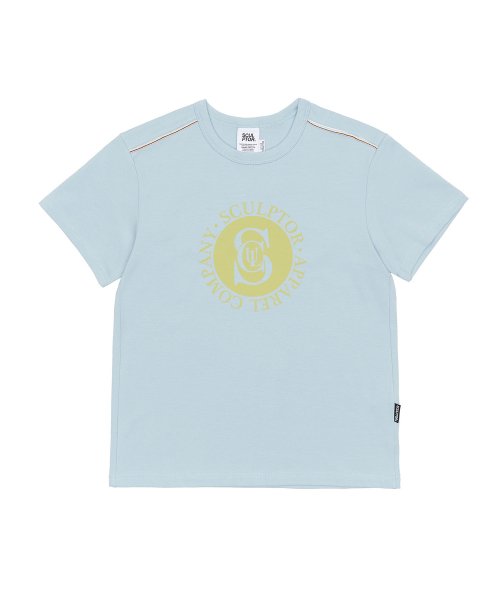 VARSITY LOGO TEE PALE BLUE